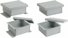 Horizontal-Mount Electrical Enclosure, 12.00x12.00x6.00 Inch, Steel, NEMA 3R
