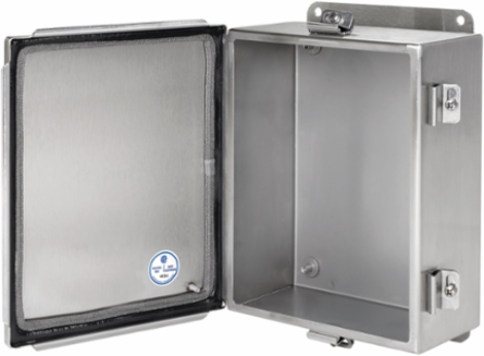 Continuous Hinge Junction Box 16x14x6 Inch, Stainless Steel, NEMA 4X