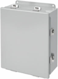 Continuous Hinge Junction Box, 16x14x6 Inch, Gray Mild Steel, NEMA 12