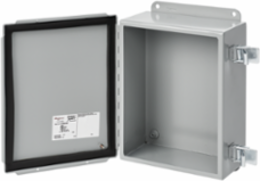 Continuous Hinge Enclosure Type 12, 16x14x6 Inch, Gray, Mild Steel, NEMA 12