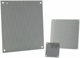 Perforated Panel for Medium Enclosure Type 1, fits 16x20, Gray, Steel