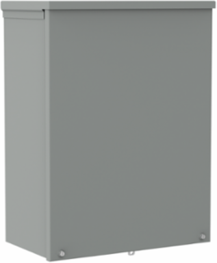 Screw-Cover Drip-Shield Type 3R With Knockouts, 18x18x10, Gray, Steel