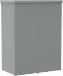 Screw-Cover Drip-Shield Type 3R With Knockouts, 18x18x10, Gray, Steel