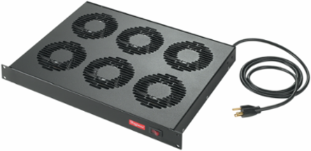 Rack-Mountable Tray 19-inch, 1Ux7.60, Black, Steel