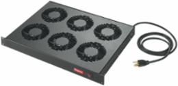 Rack-Mountable Tray 19-inch, 1Ux7.60, Black, Steel