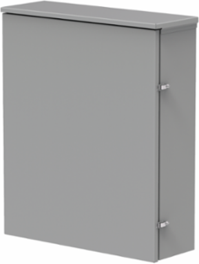Quick-Release Hinge-Cover with Steel Panel, 24x24x10, Gray, Steel