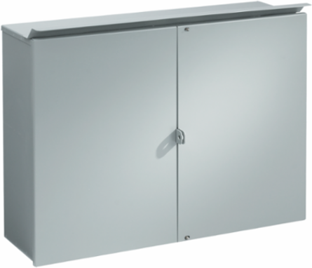 CT Cabinet Hinged-Cover, 24x32x10 Inch, NEMA 3R, Galvanized Steel, Gray
