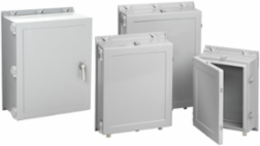 Fiberglass Hinge Cover Enclosure 24.25x20.25x6 Inch, NEMA 4X, IP66