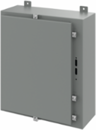 Disconnect Enclosure Type 4, 24 x 21 x 8 Inch, Gray Steel, NEMA 4