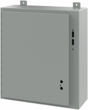 Disconnect Enclosure Type 12, 24 Inch x 21-3/8 Inch x 8 Inch, Gray Steel