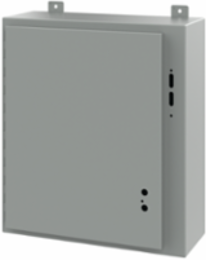 Disconnect Enclosure Type 12, 24 Inch x 21-3/8 Inch x 8 Inch, Gray Steel