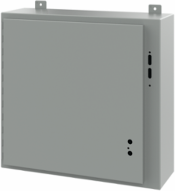 Disconnect Enclosure Type 12, 24.00x25.38x8.00 Inch, Gray Steel, NEMA 12