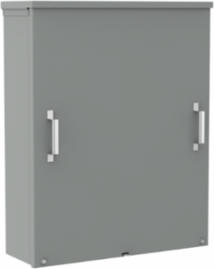 Screw-Cover Drip-Shield Type 3R With Knockouts, 30x30x12, Gray, Steel