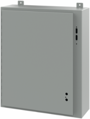 Disconnect Enclosure Type 12, 30 x 25.38 x 8 Inch, Gray Steel, NEMA 12