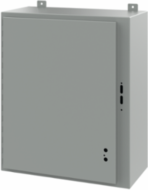 Disconnect Enclosure Type 12, 30 x 25.38 x 12 Inch, Gray Steel, NEMA 12