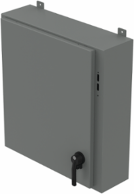 Low-Profile Disconnect Enclosure, 30 x 28.25 x 8 Inch, NEMA 12, Steel, Gray