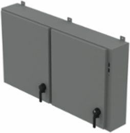 Low-Profile Disconnect Enclosure 30 Inch x 54-1/2 Inch x 10 Inch, Gray Steel