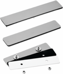 Blank Mild Steel Adapter Plate for NEMA Cutouts, Gray, 2.66 Inch Thickness