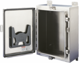 Wallmount Hinged with Clamps EMC Type 4X, 36x30x8, Brushed, SS 304