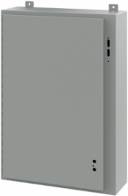 Disconnect Enclosure Type 12, 36 x 25.38 x 8 Inch, Steel, Gray, NEMA 12