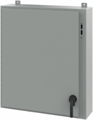 Disconnect Enclosure Type 12, 36 Inch x 31-3/8 Inch x 8 Inch, Steel, Gray, NEMA 12