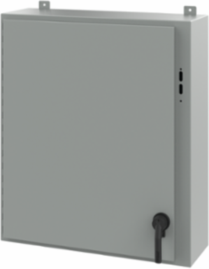 Disconnect Enclosure Type 12, 36 Inch x 31-3/8 Inch x 10 Inch, Steel, Gray