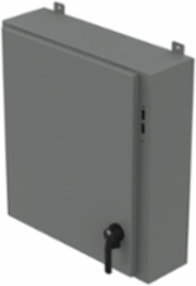 Low-Profile 1-Door Disconnect Enclosure, 36 Inch x 28-1/4 Inch x 10 Inch, Steel, Gray