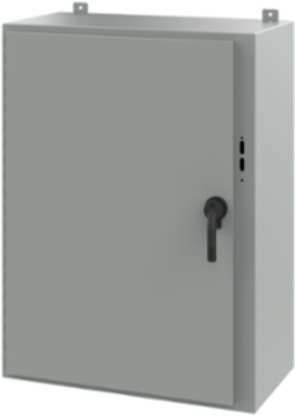 Disconnect Enclosure NEMA Type 12, 42 Inch x 31.38 Inch x 16 Inch, Gray Steel