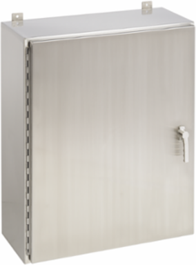 Wallmount 3-Point Latch Type 4X, 48x36x12, Brushed, SS 316