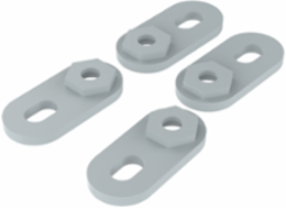 A48 Mounting Foot Kit, Fiberglass, 1.8 Inch Thickness, Light Gray