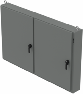 Low-Profile 2-Door Disconnect, 48.00x78.50x18.00 Inch, Gray Steel, NEMA Type 12