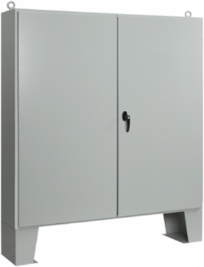 Two-Door Floorstand Gray Inside Type 12, 60.06x48.06x12.06, Gray, Steel