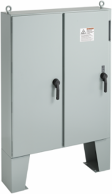 Floorstand Disconnect 2 Door Gray Type 12, 60.12x49.75x12.12 Inch, Steel