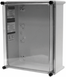 APO Inspection Window Enclosure 23.74x11.89x6.93 Inch, Fiberglass, NEMA 3