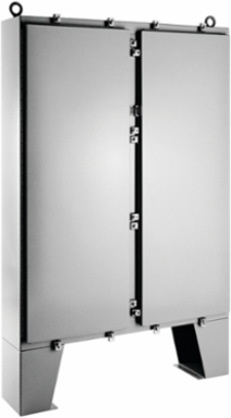 Two-Door with Floorstand Type 4, 62.06x60.06x12.06, Gray, Steel