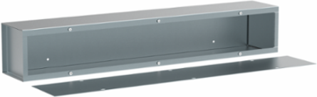 Wiring Trough NEMA Type 1, 6.00x6.00x96.00, Gray, Steel