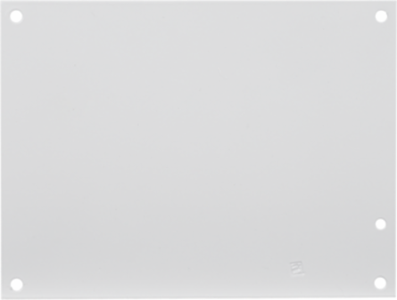 Panel for Small Enclosure Type 1 and 3R, fits 6x6, White, Steel