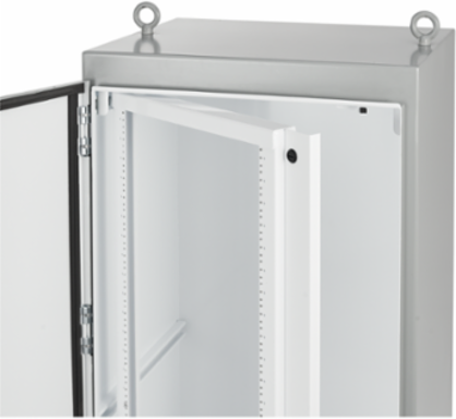 Swing-Out Rack Mounting Frame for Free-Stand, fits 72.06x30.06, White, Steel