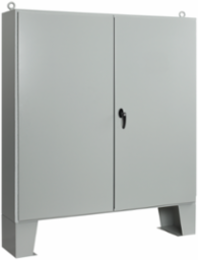 Two-Door Floorstand Gray Inside Type 12, 72.06x60.06x20.06, Gray, Steel