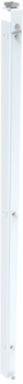Center Panel Support for Two-Door Enclosure 72 Inch, White Steel