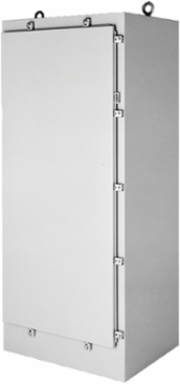 Free-Stand Type 4 Enclosure 72.06x25.06x18.06 Inch, Gray Steel, NEMA 4