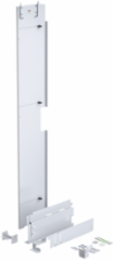 Universal Barrier Panel for Unibody Free-stand, fits A=74 and C=12, White, Steel