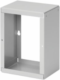 Screw-Cover Pull Box Extender Type 1, fits 8.00x8.00, Gray, Steel