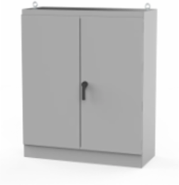 Freestanding Steel Electrical Enclosure, 90.06x72.06x24.06 Inch, NEMA 12