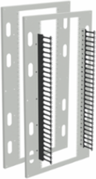 Seismic Rack Panel Kit Cable Managers, fits 90.00x36.00, Lt Gray, Steel