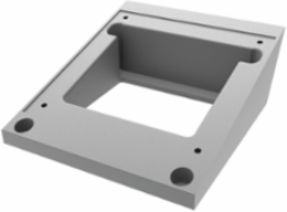 Angle Adapter for HMI Pedestal, Fits 8 Inch x 8 Inch, Anodized Aluminum, 15-Degree Tilt