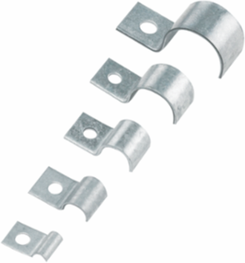 Bonding Cable Clamp, 16mm Steel, Galvanized Finish, 19mm Max Cable Diameter