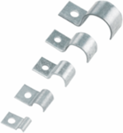 Bonding Cable Clamp, 16mm Steel, Galvanized Finish, 19mm Max Cable Diameter