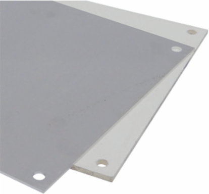 ARIA Mounting Plate 9.84 Inch x 5.53 Inch x 0.06 Inch, Powder Coated Mild Steel