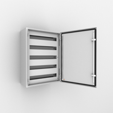 Modular Chassis 280x210x98mm Light Gray Mild Steel Wall Mounted